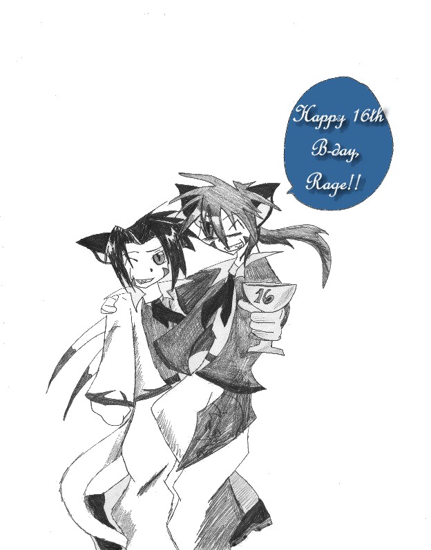 Happy B-Day To Rage!!( from Gale & Ray* ) by Metalbeast