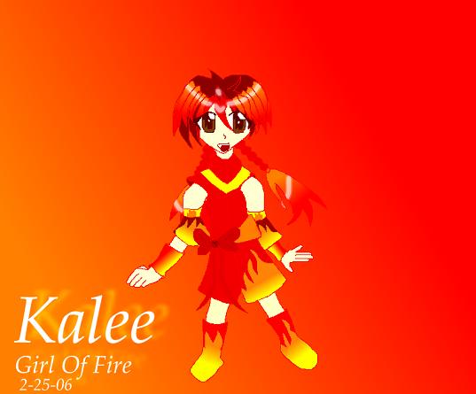 Kalee Girl Of Fire by Methehedgehog