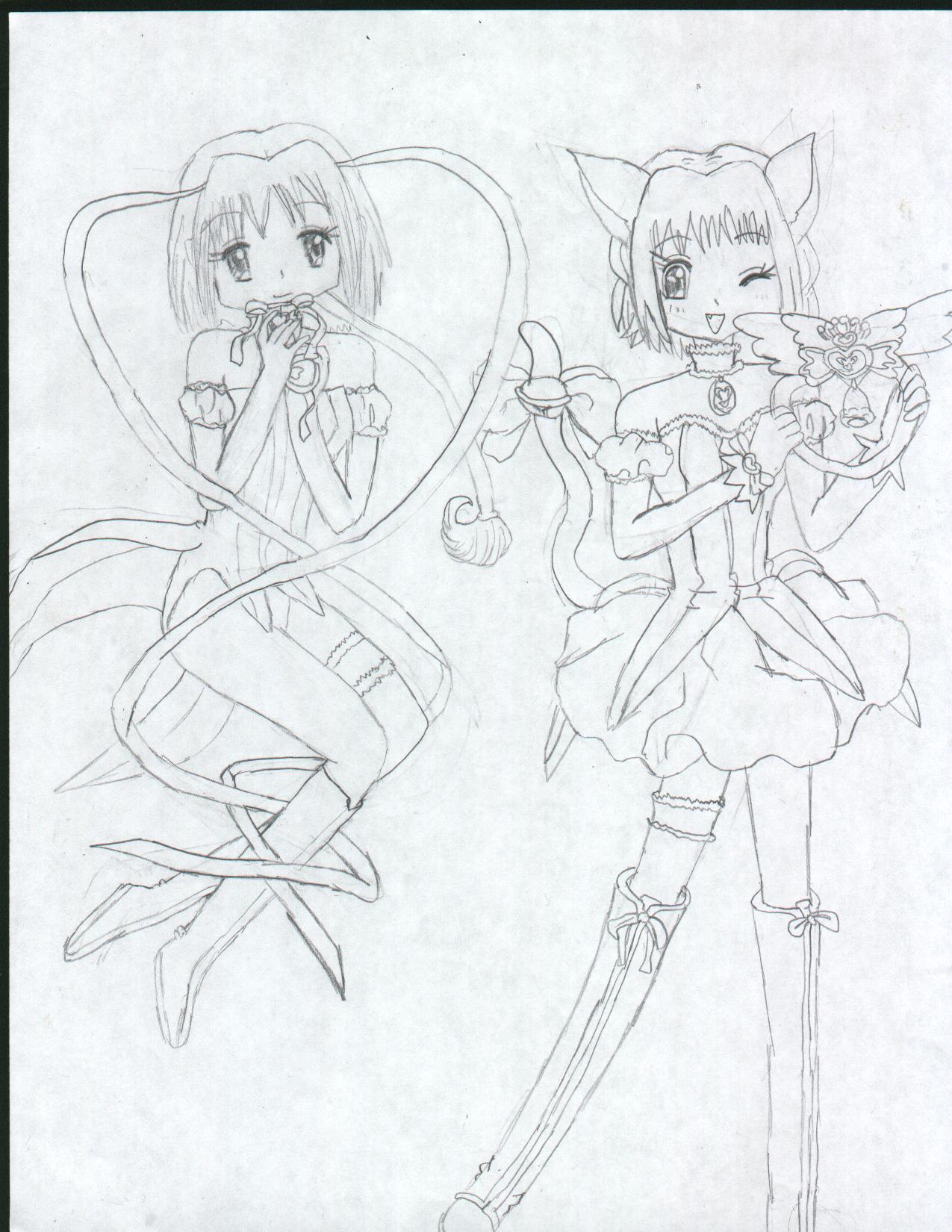 Request 4 Mew Rikka lettuce and Ichigo by Mew_Ichago14
