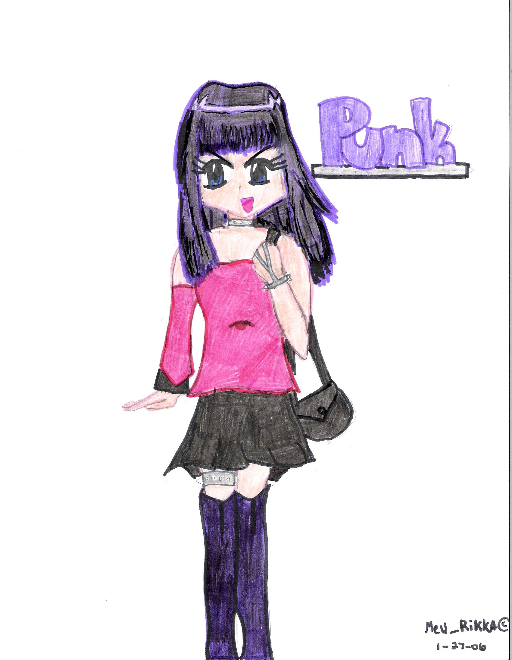 Punk girl *request for Twisted Reality* by Mew_Rikka