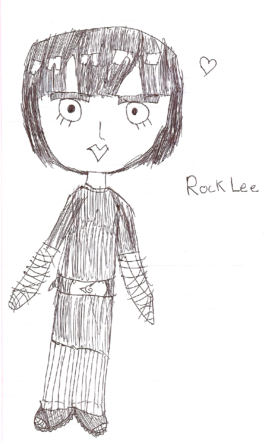 First Attempt At Rock Lee by Mewtwo13