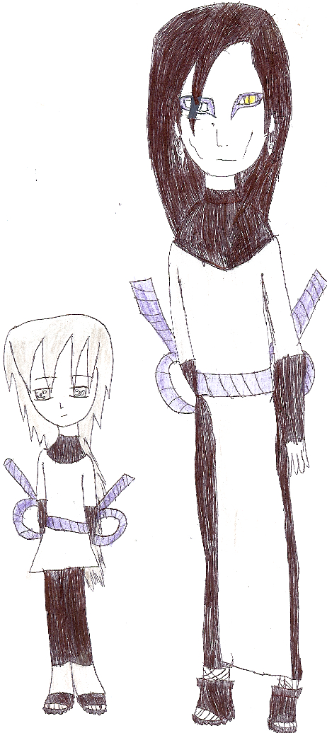 Yuuko and Orochimaru by Mewtwo13