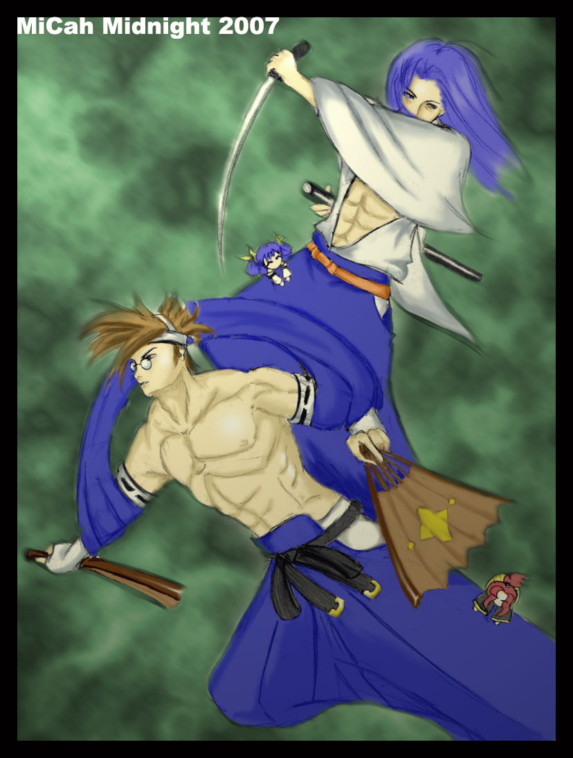 Ukyo +tag+ Anji colored by MiCahMidnight