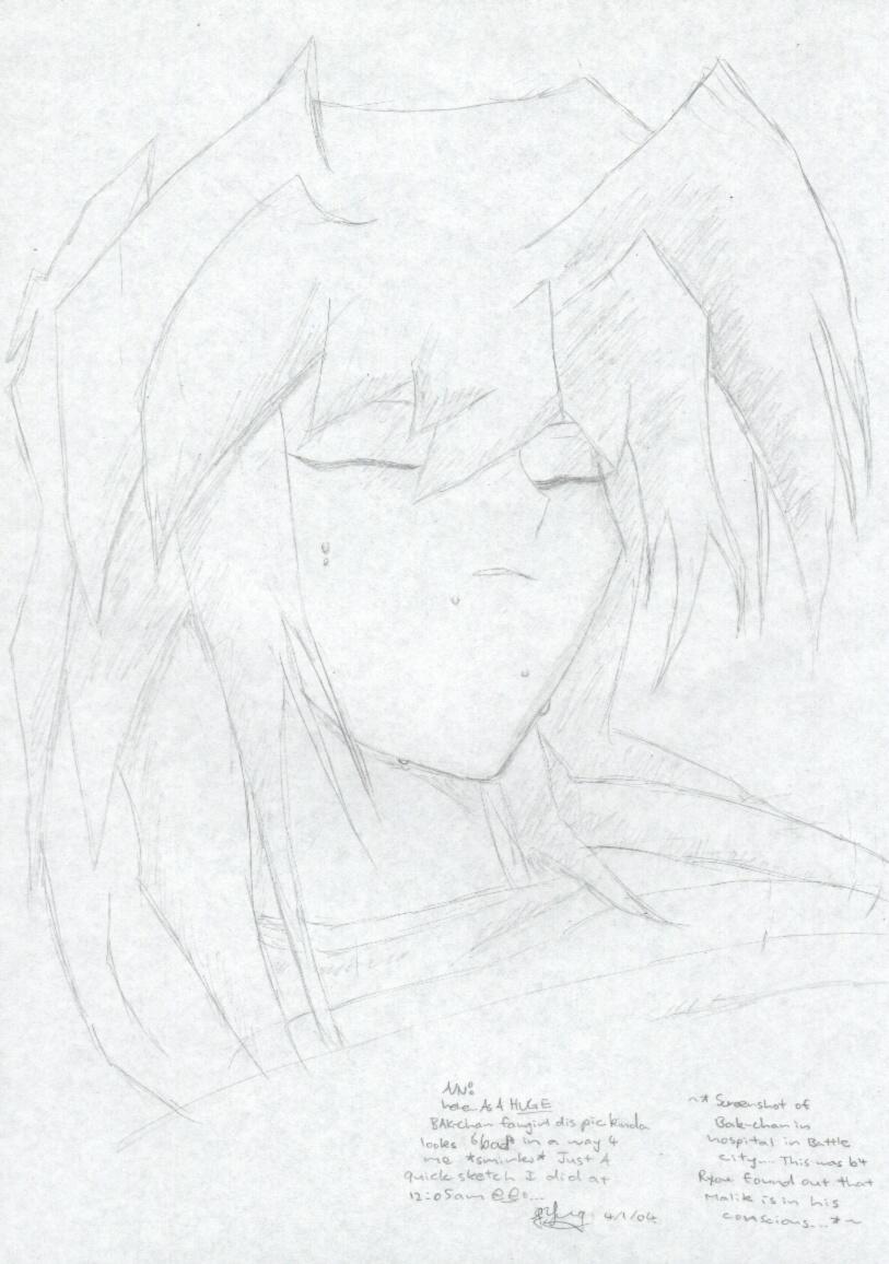 Bakura-chan ^^ (sketch) by MiDnIGhT_sKy