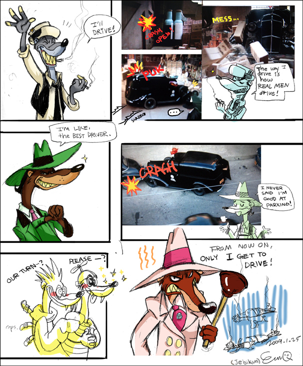 Driving) Weasels in roger Rabbit by MiKmix