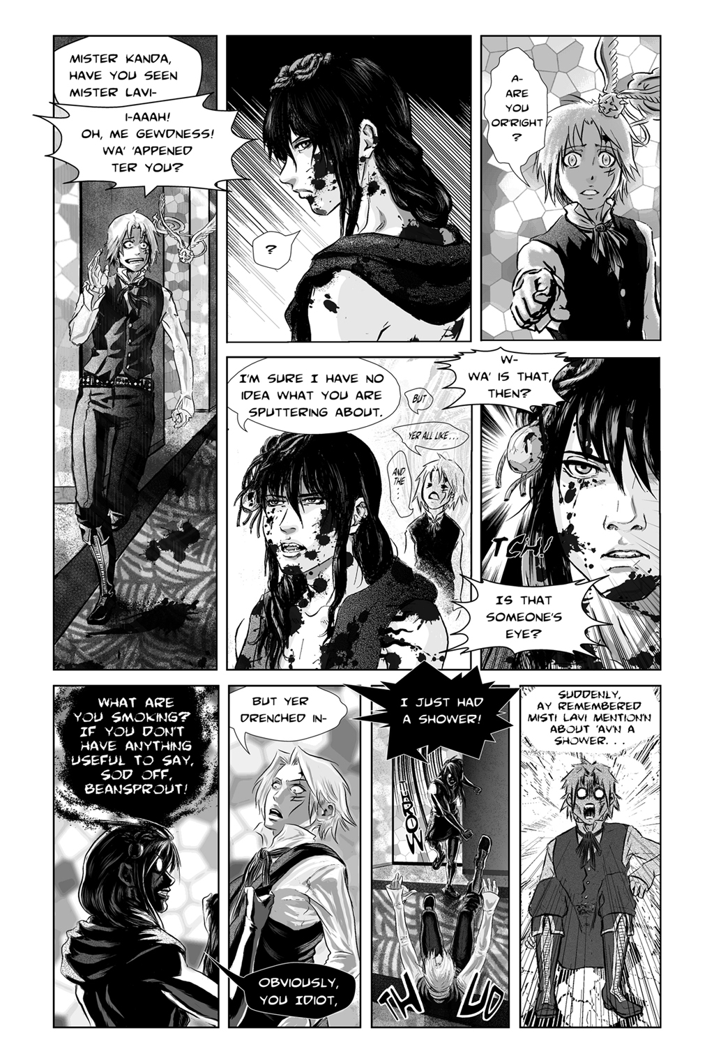 D.Gray-Spoof: Bloody Kanda by Michimoro