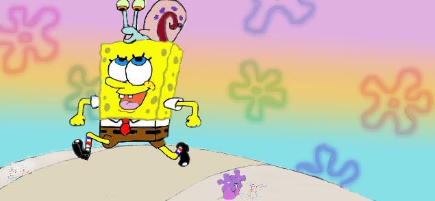 Spongebob and Gary by MidnightDreams