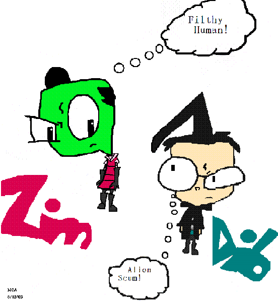 Zim and Dib Randomness by MidnightStarz678