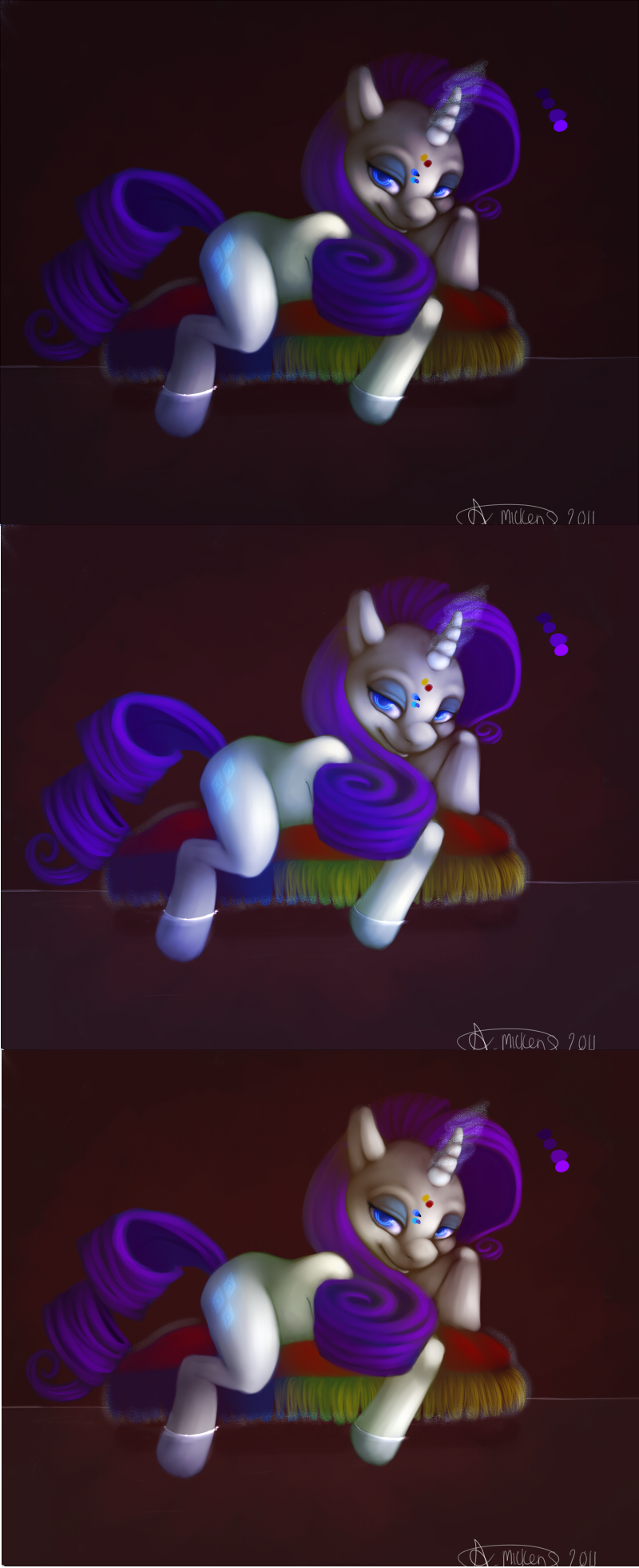 Rarity Color Variations by MidnightSummersDream