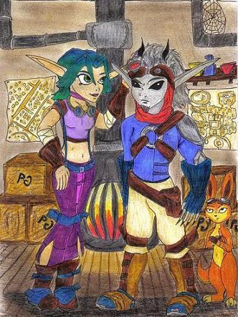 Dark Jak and Keira by Midnight_Chaos