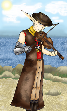 Fenai With His Fiddle by Midnight_Chaos