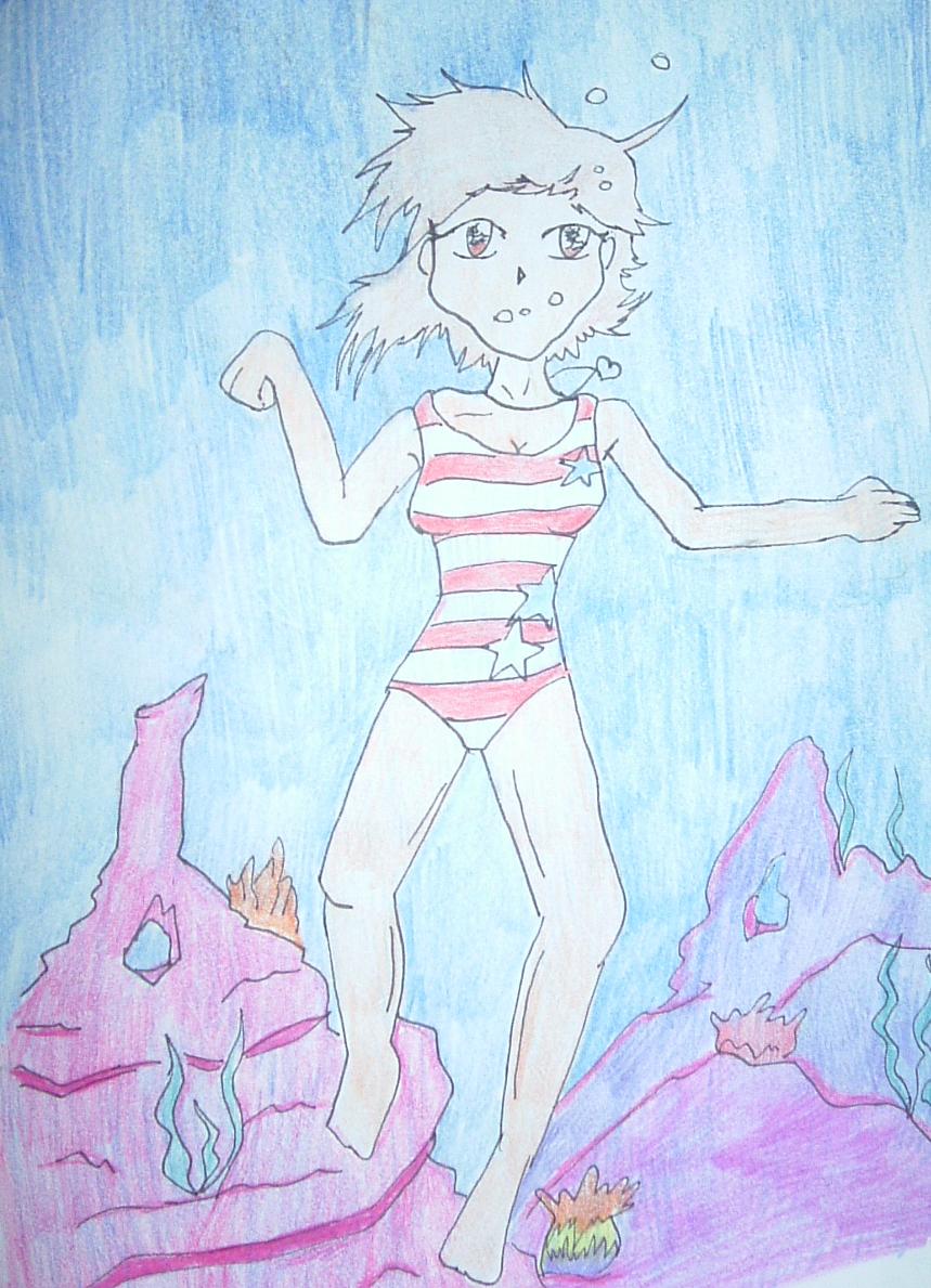 underwater Mio (request) by Midnight_Crow