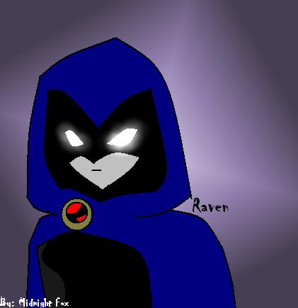 Raven's Glowing Eyes! by Midnight_Fox