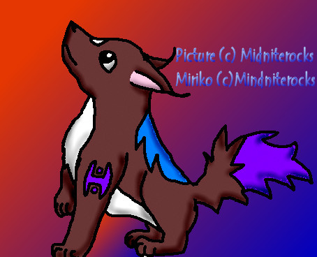 My Wolf Form/Miriko by Midniterocks