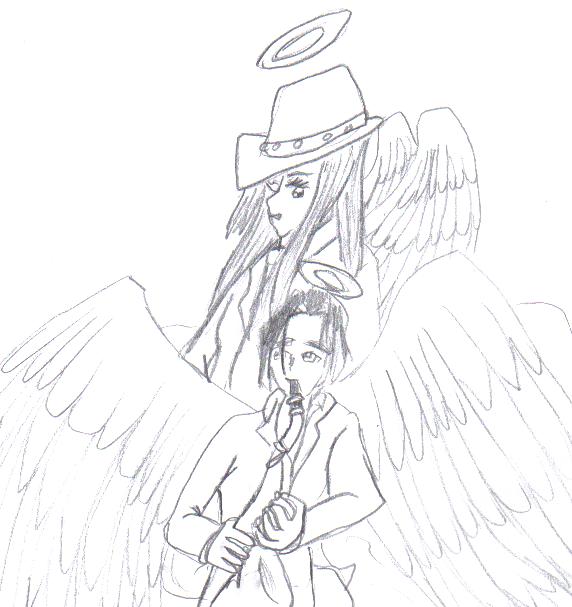 Midvalley and Dominique as angels by Midvalley_and_Dominique