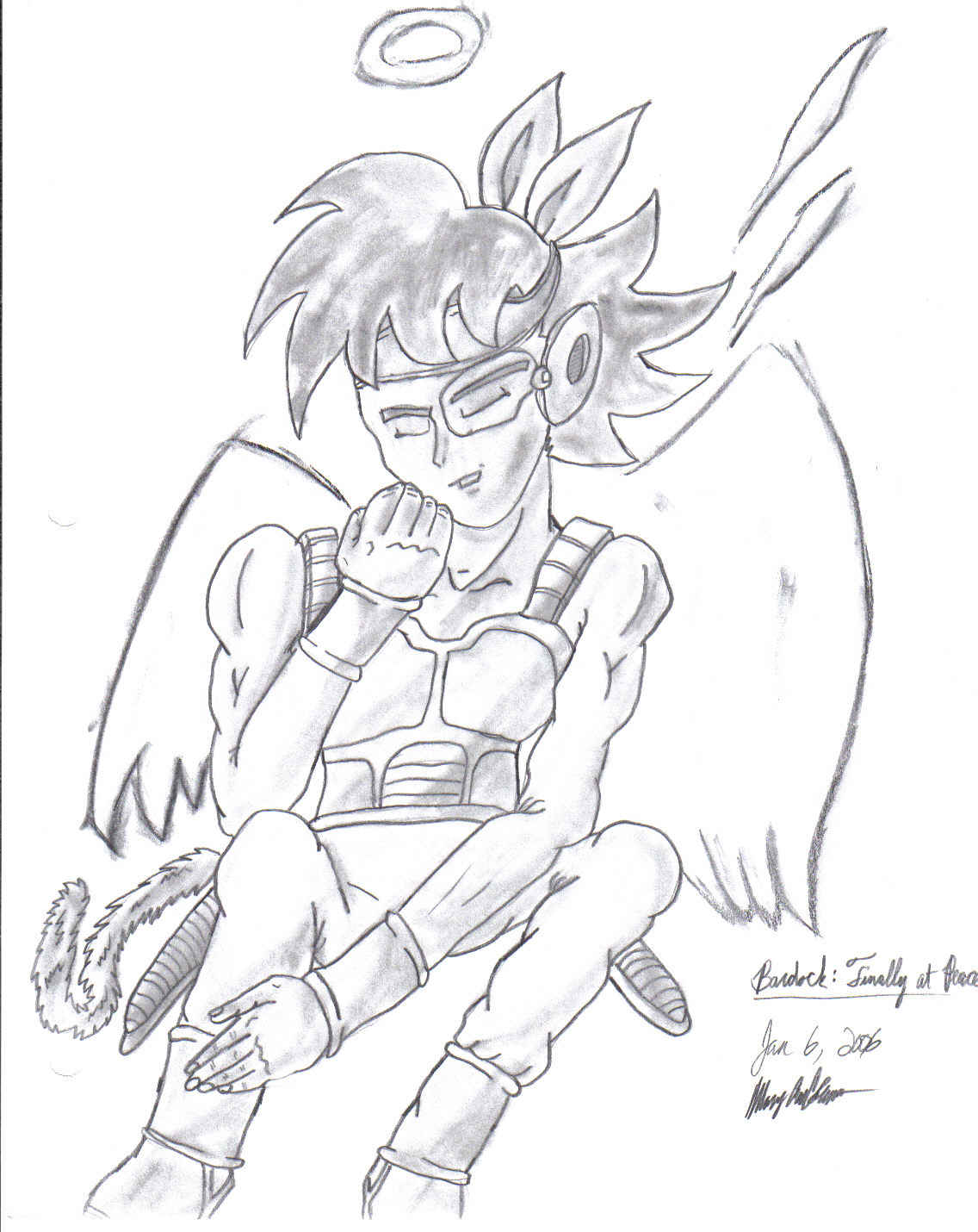 Bardock Angel by Midvalley_and_Dominique