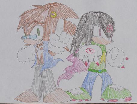 Aaron and Jade from Sonic and Knuckles by Mightyboy7