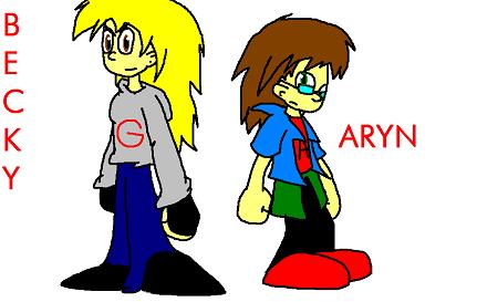 Aryn and Becky by Mightyboy7