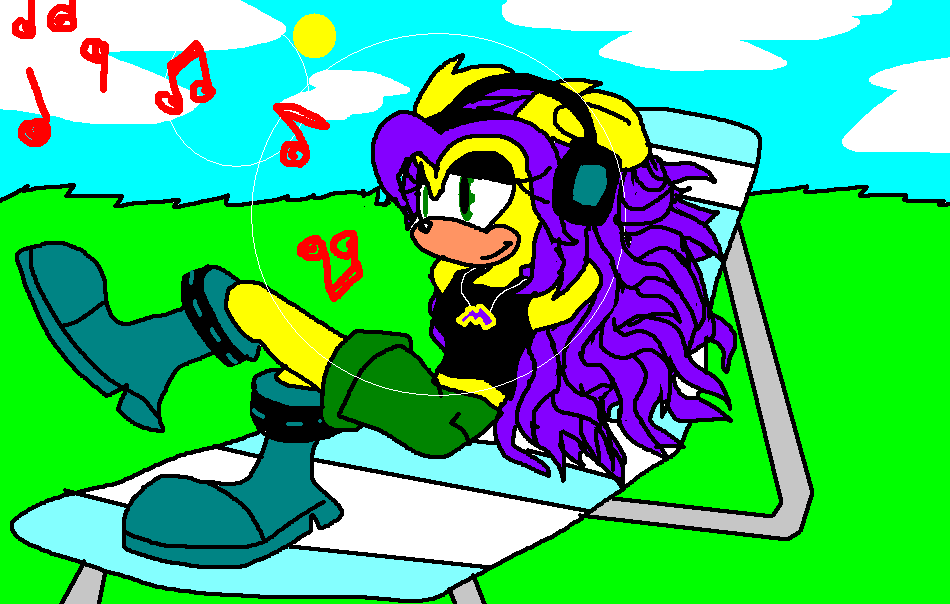 Mina 30: With headphones by Mightyboy7