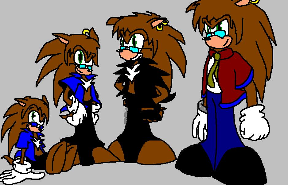 Aaron the Hedgehog: 3, 13, 28, and 38 by Mightyboy7
