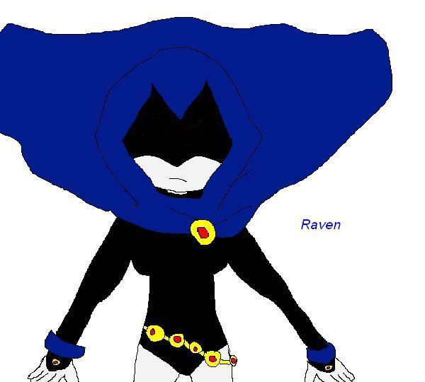 Raven on MS paint by Mightys_gurl