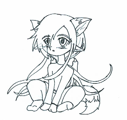 chibi(not colored) by Miharu666