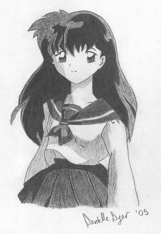 Kagome BW by Mika167