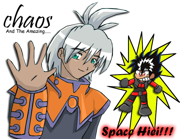 Chaos and the AMAZING SPACE HIEI!!! XD!! by MikaRabidKitsune