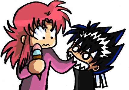 Don't ever Share a Icecream Cone with Hiei by MikaRabidKitsune