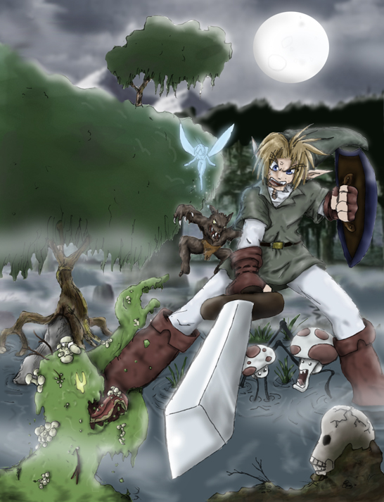 Link in the Swamp! by MikaRabidKitsune