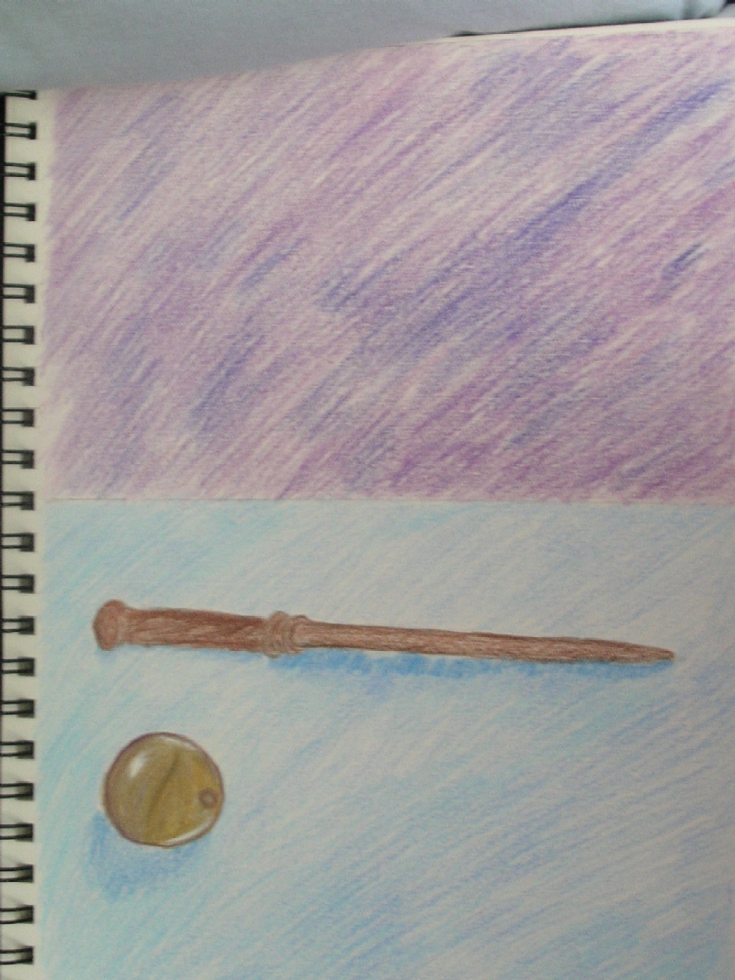 Harry Potter Wand and Golden Snitch by Mike_Dirnt_Obsessed