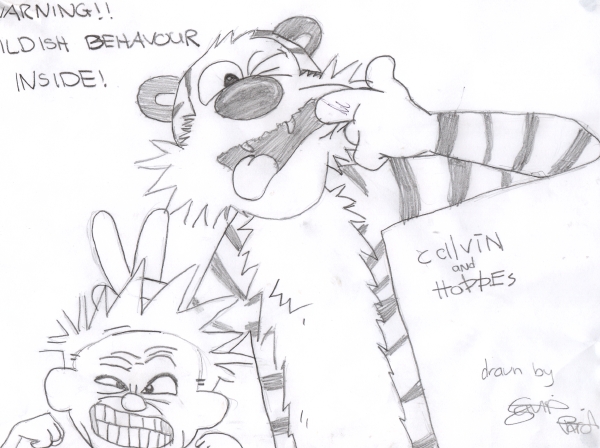 Calvin and Hobbes by MilesTails_Prower