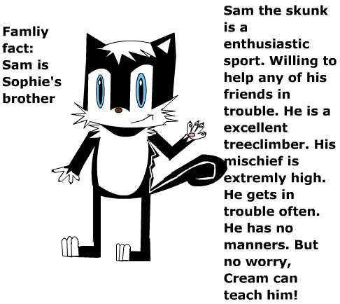Sam the skunk by Milesprower_Fox