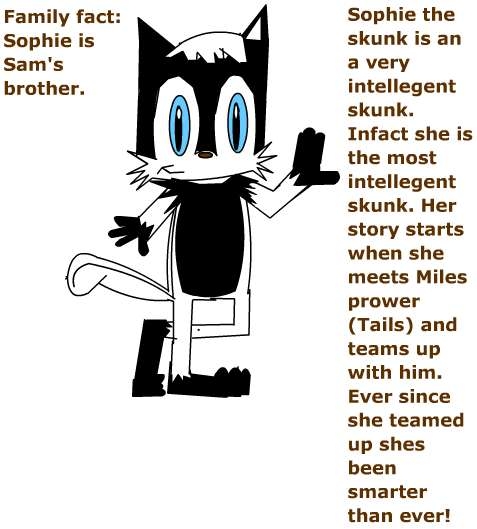 Sophie the skunk by Milesprower_Fox