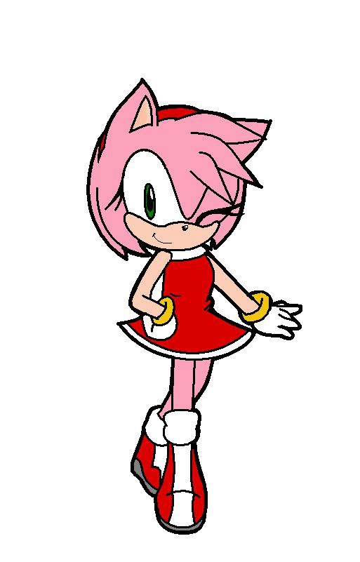 Amy Rose (1st time) by Milesprower_Fox