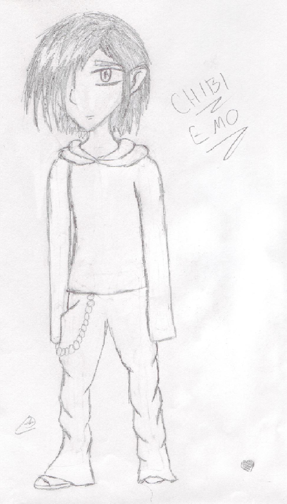 Emo guy (pencil) by Miliath
