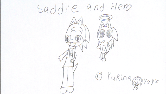Saddie and Hero by MinaFan