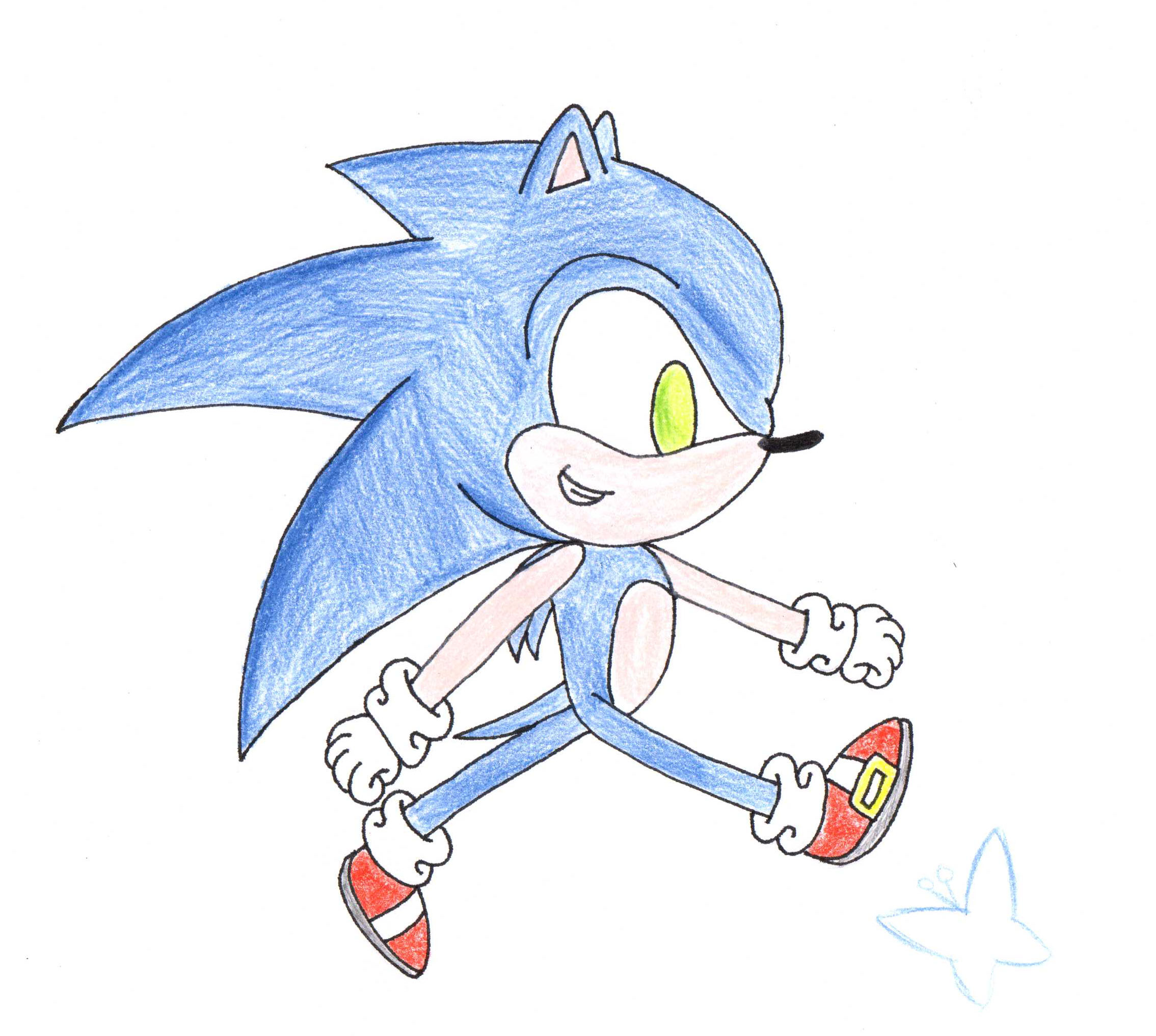Sonic walk by Mint-Lazuli