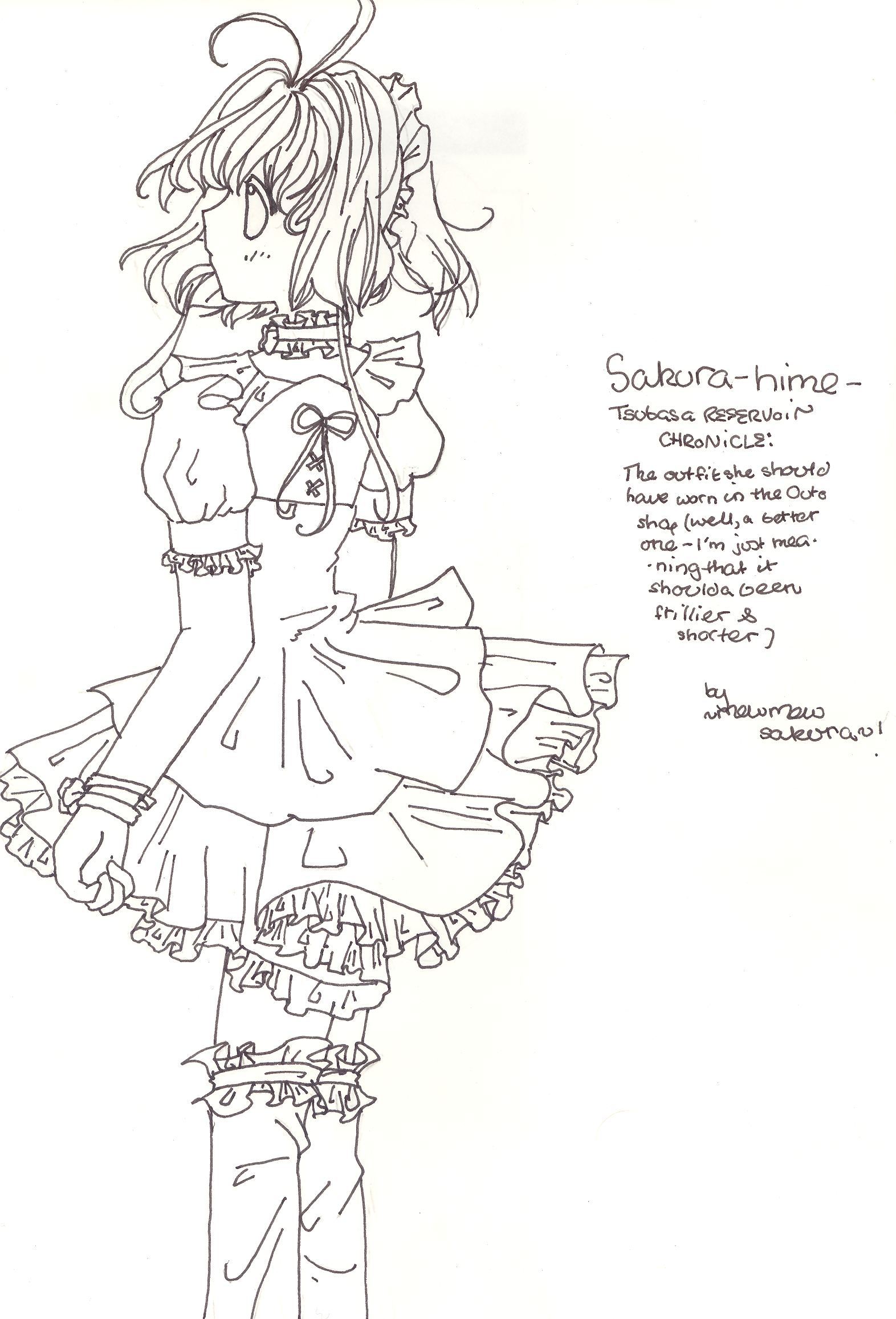 Sakura in waitress outfit~ by Mirei-chan