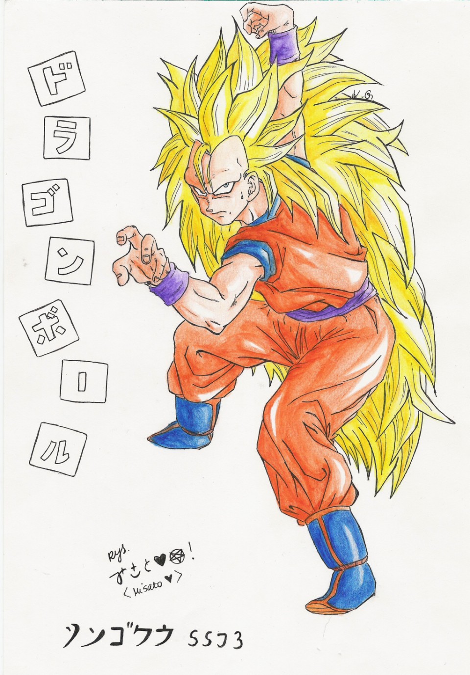 Gokuu SSJ3 by Misia_Flippys_Sweetheart