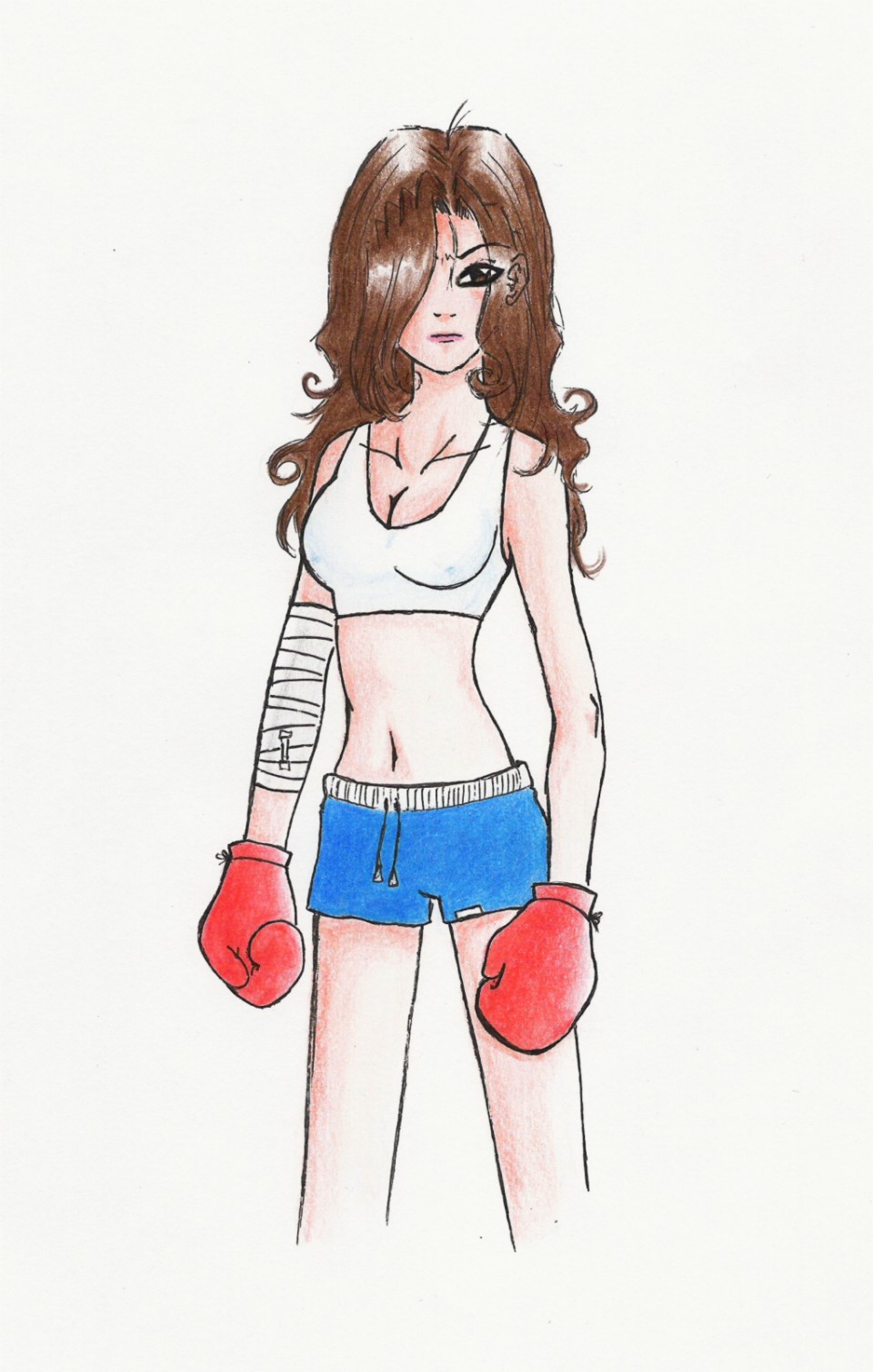 Wanna fight? (self-portrait) by Misia_Flippys_Sweetheart