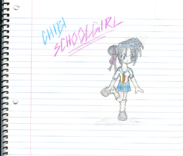 Chibi Schoolgirl by Missy-chan