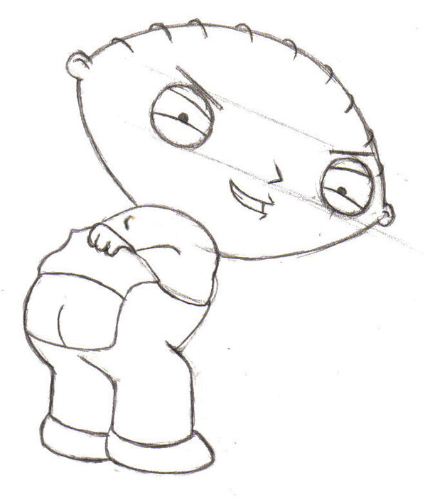 Baby Stewie Sketch by MitchellP