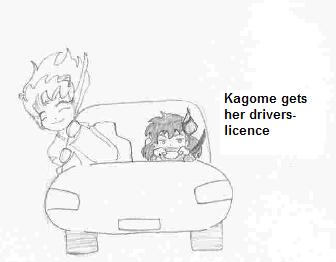 Kagome gets her driverslicence by Mitsje