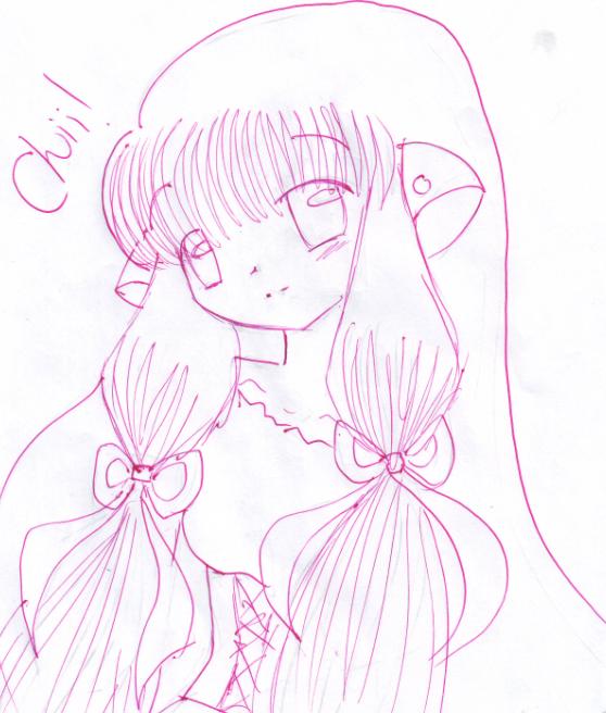 Chii (Pink sketch) by MiyuMotou