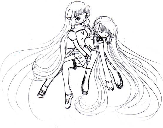 sketch--- I'll protect Freya by MiyuMotou