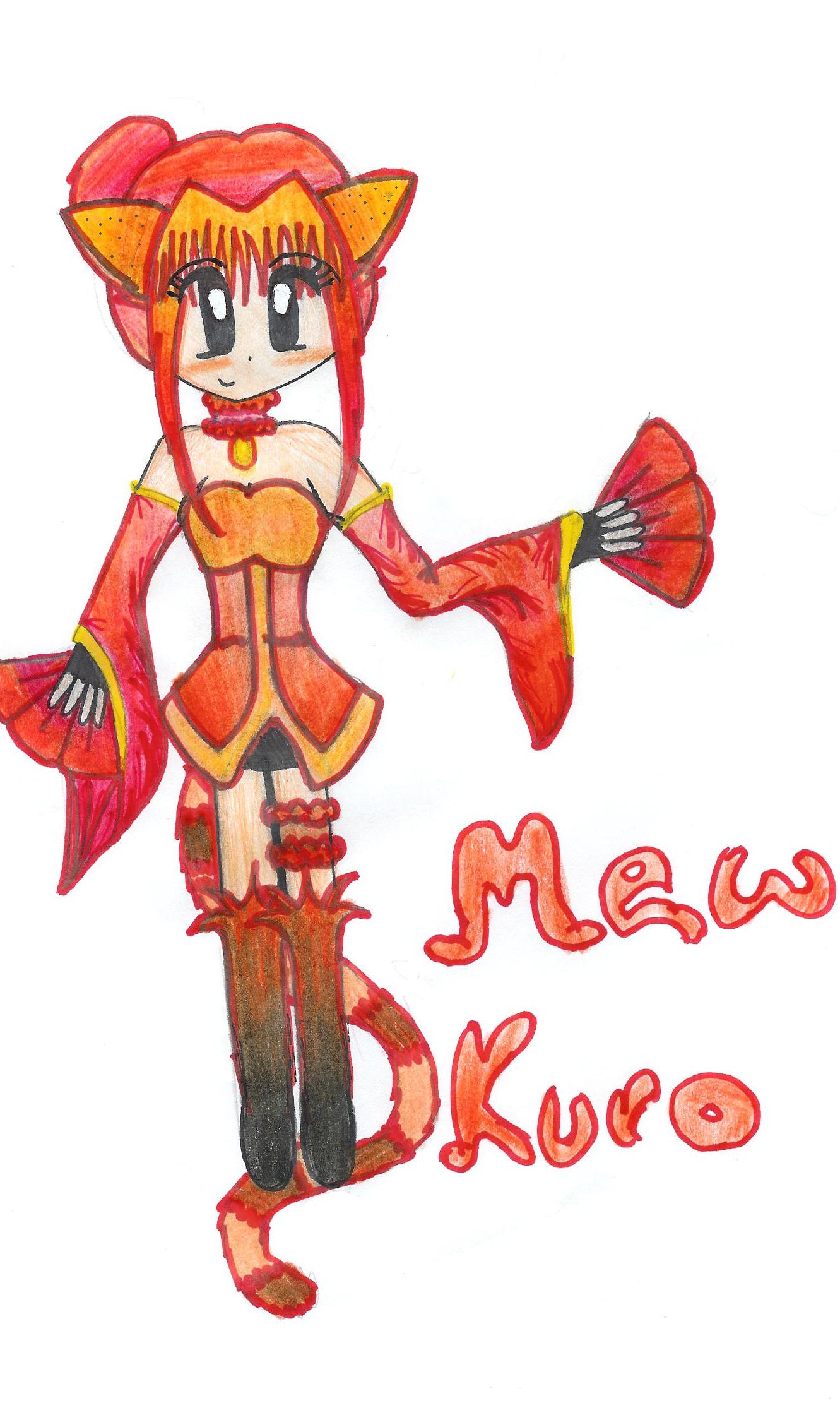 Mew Kuro ~*Request*~ from Kasai_Wolf by Mizu_Wolf