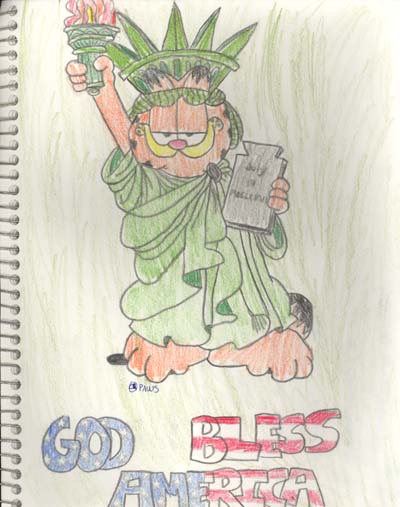 Garfield - God Bless America by Mizukori