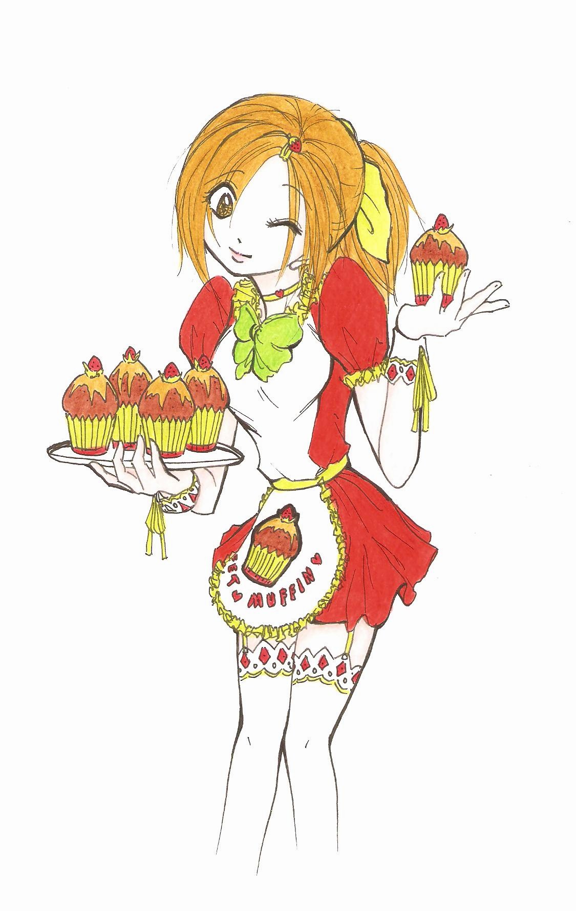 Sweet muffin waitress by MizyMiyajima