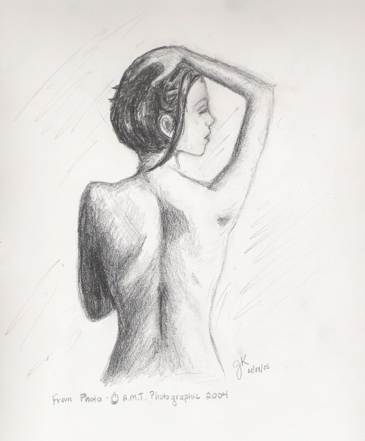 Female back- sketch by Mmmochaccino